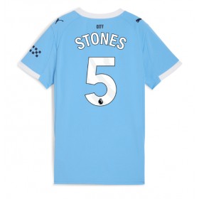 Dámské fotbalový oblečení Manchester City John Stones #5 Domácí košile 2025-26 Krátkým Rukávem